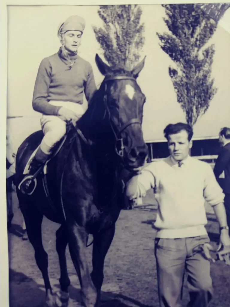 My mum and dad leading up winners at Southwell