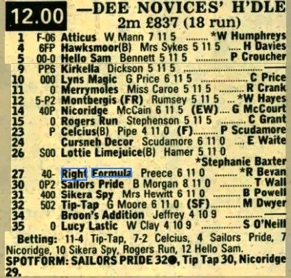 Dee Novices Hurdle