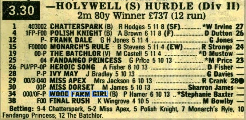 Hollywell Selling Hurdle (Div II)