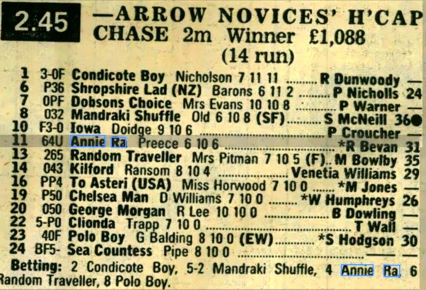 Arrow Novices Handicap Chase